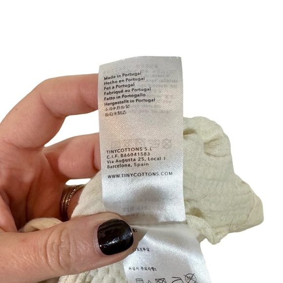 The Tiny Big Sister by Tiny Cottons Double Gauze Tiered Midi Dress size 38/US6 - Picture 9 of 9